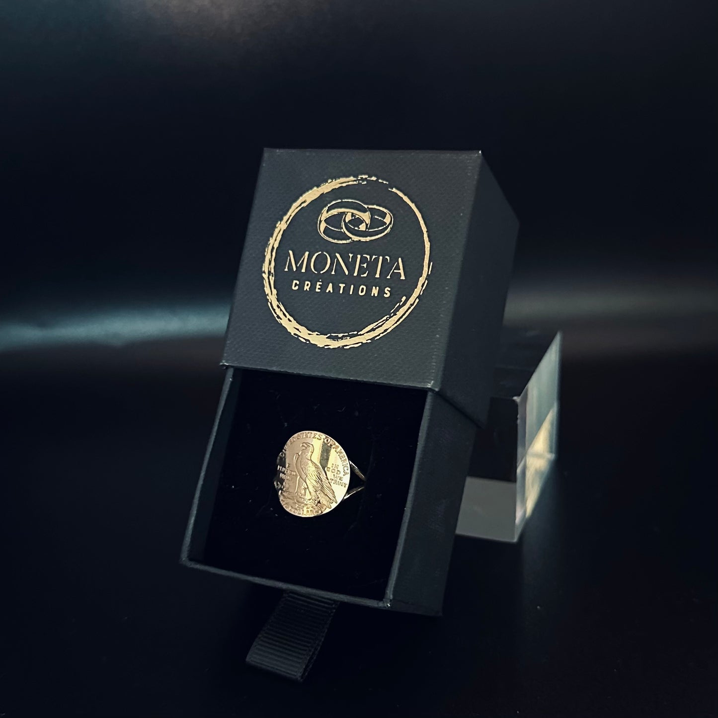 Chevalière "Eagle" en Or - 🇺🇸