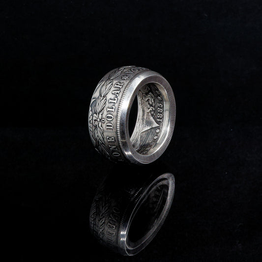 Bague "Morgan Dollar" en argent - 🇺🇸