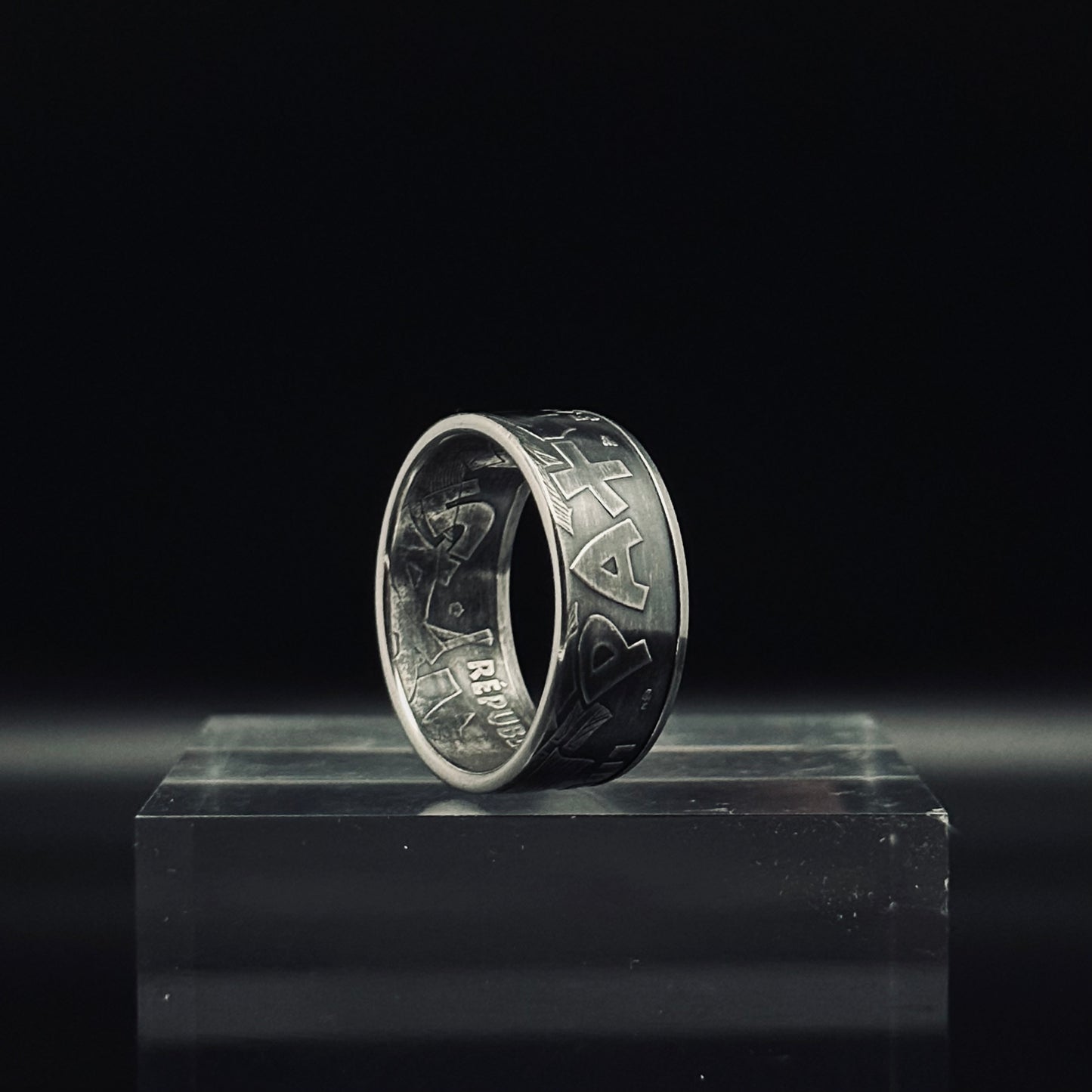 Bague "PAX" en argent - 🇫🇷