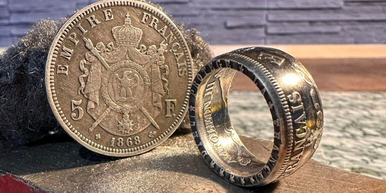 Bague "Napoléon III" en argent - 🇫🇷 – Moneta Creations