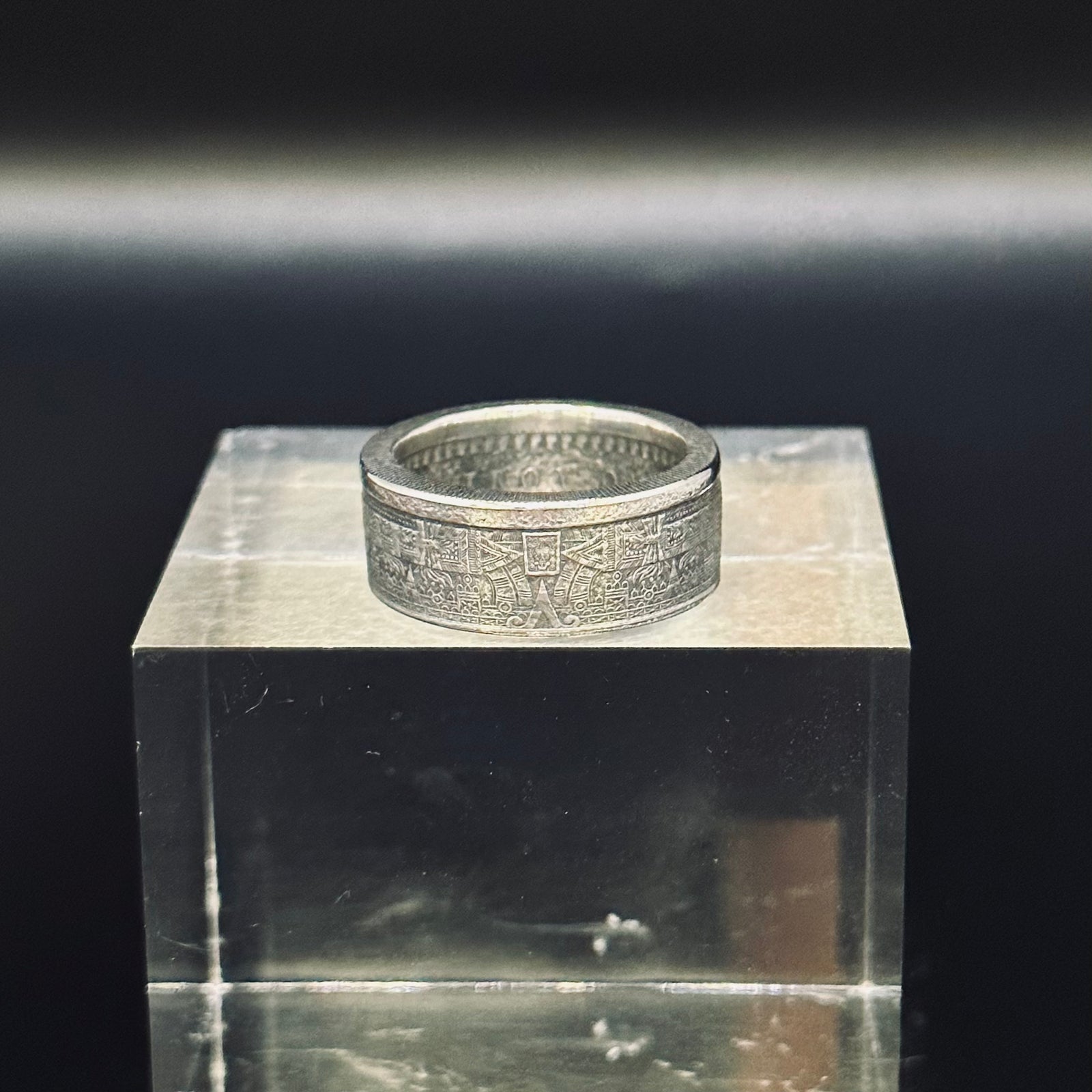 "Petite Aztec" silver ring - 🇲🇽