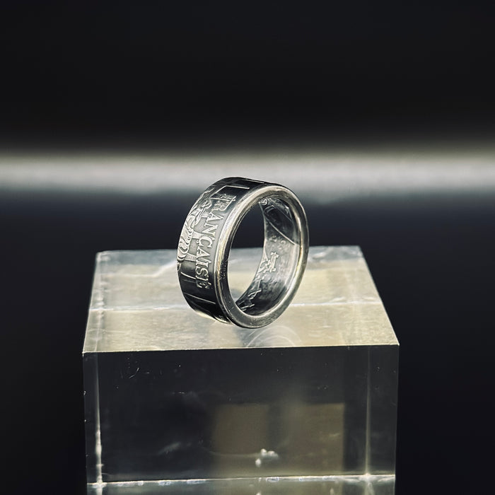 "Republic" ring in silver - 🇫🇷