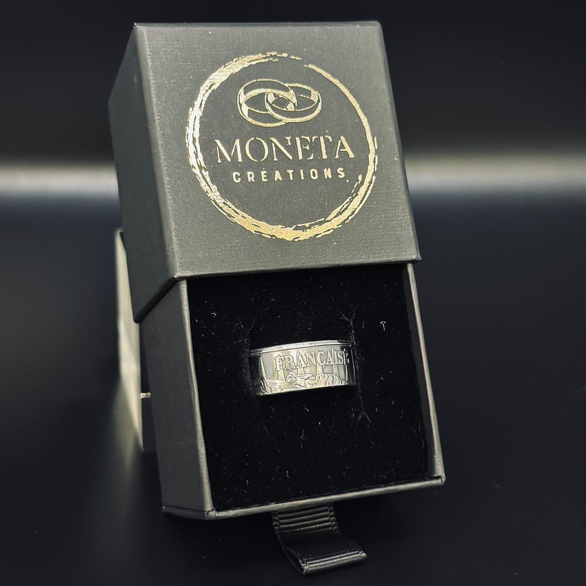 "Republic" ring in silver - 🇫🇷