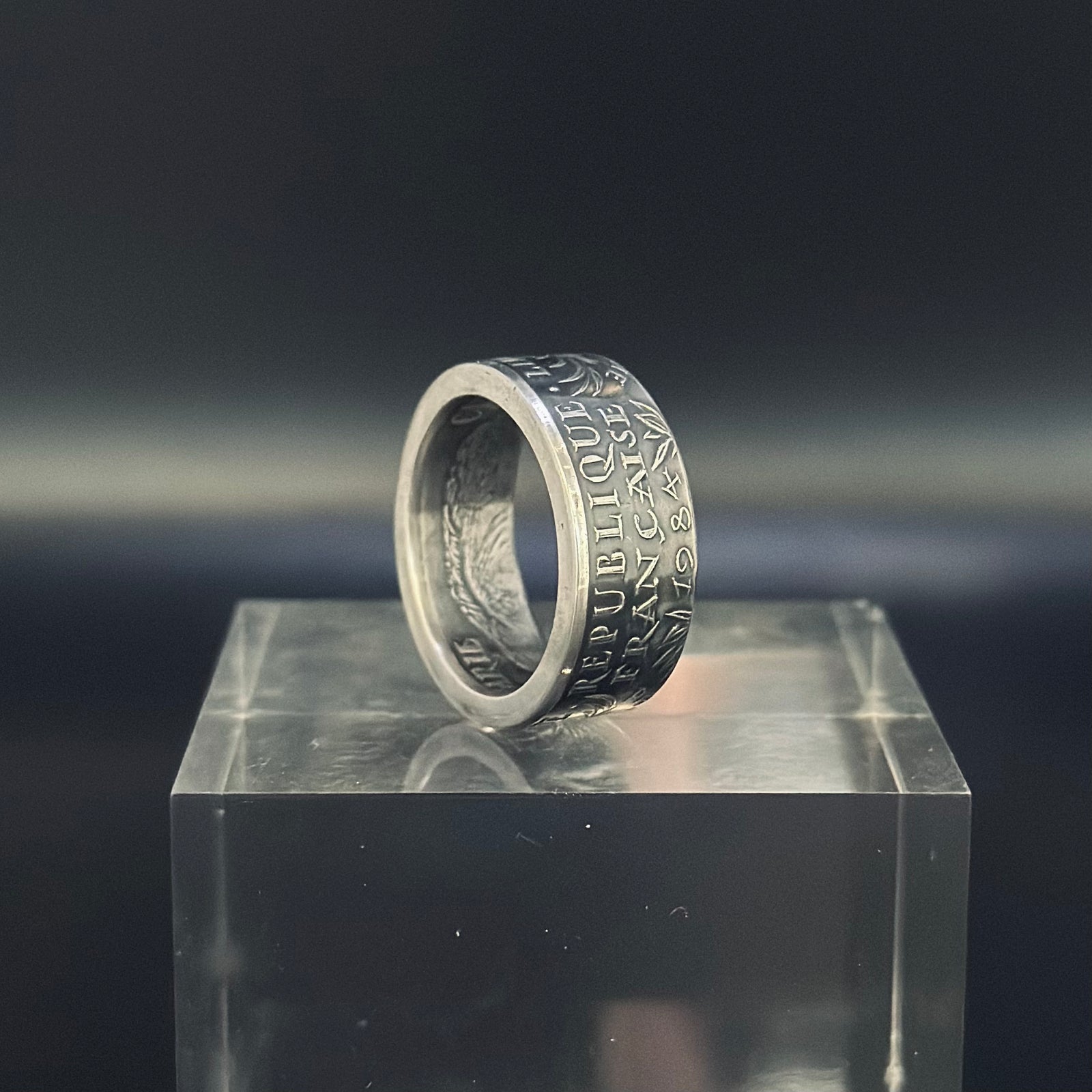 "Marie Curie" silver ring - 🇫🇷