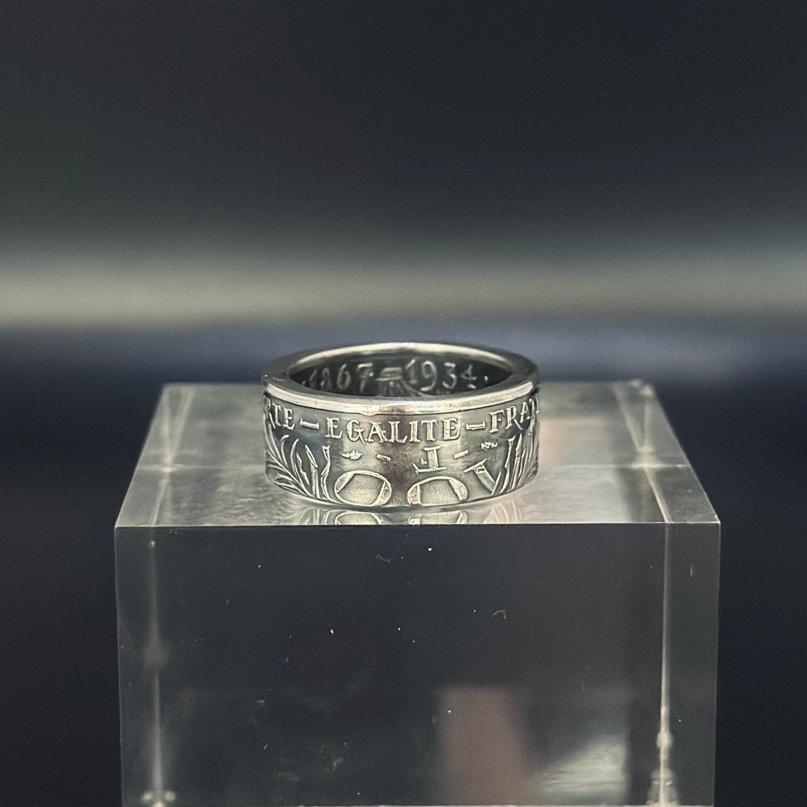"Marie Curie" silver ring - 🇫🇷