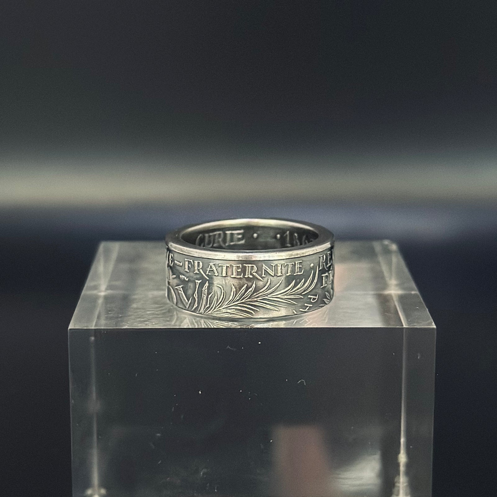 "Marie Curie" silver ring - 🇫🇷