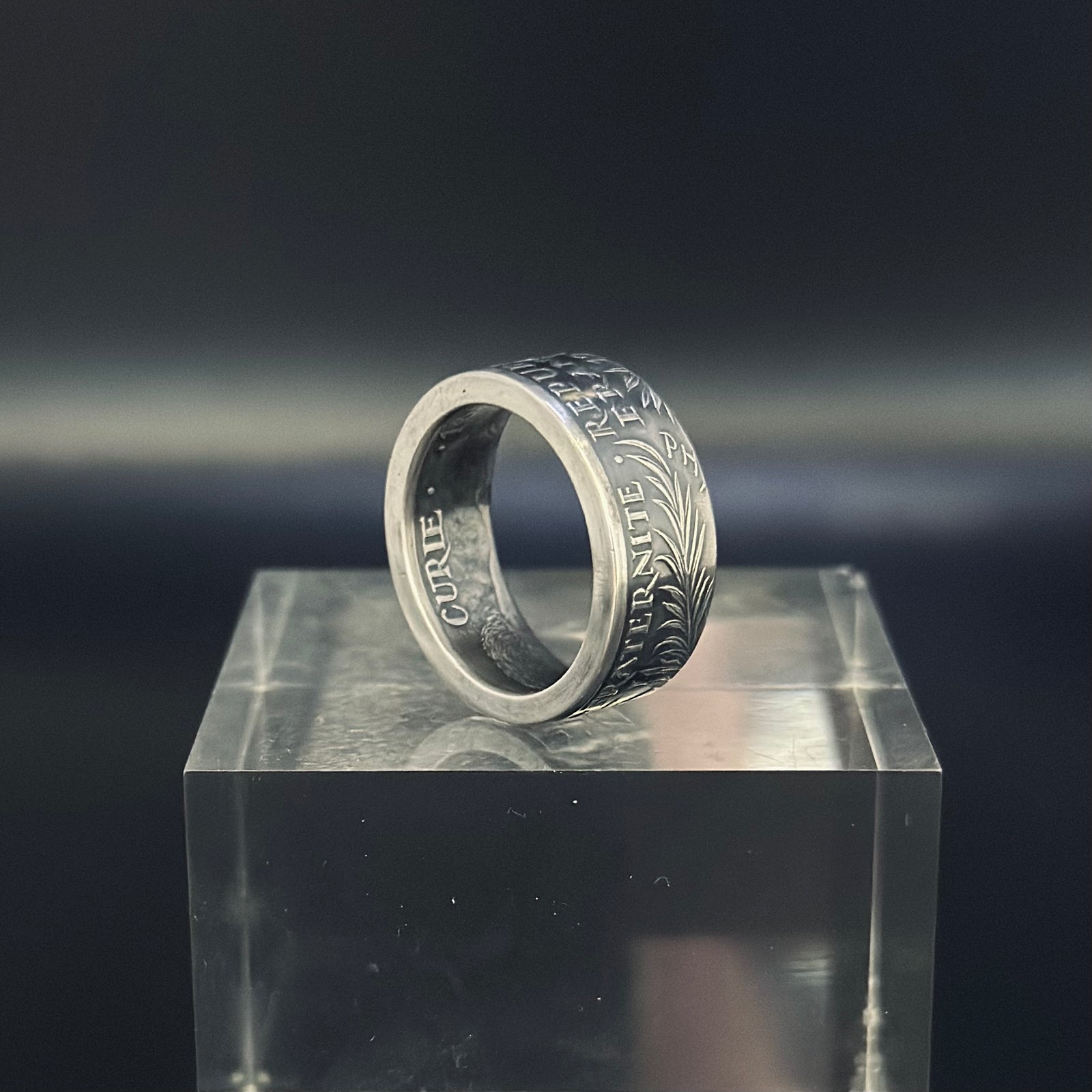 "Marie Curie" silver ring - 🇫🇷