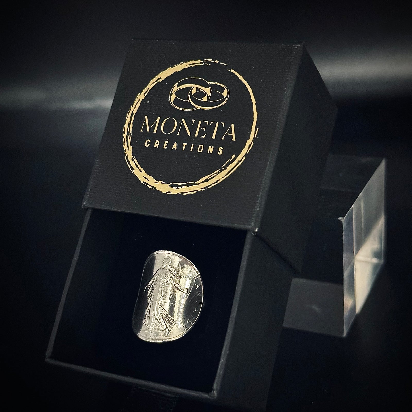 "The Elegant" signet ring in silver - 🇫🇷