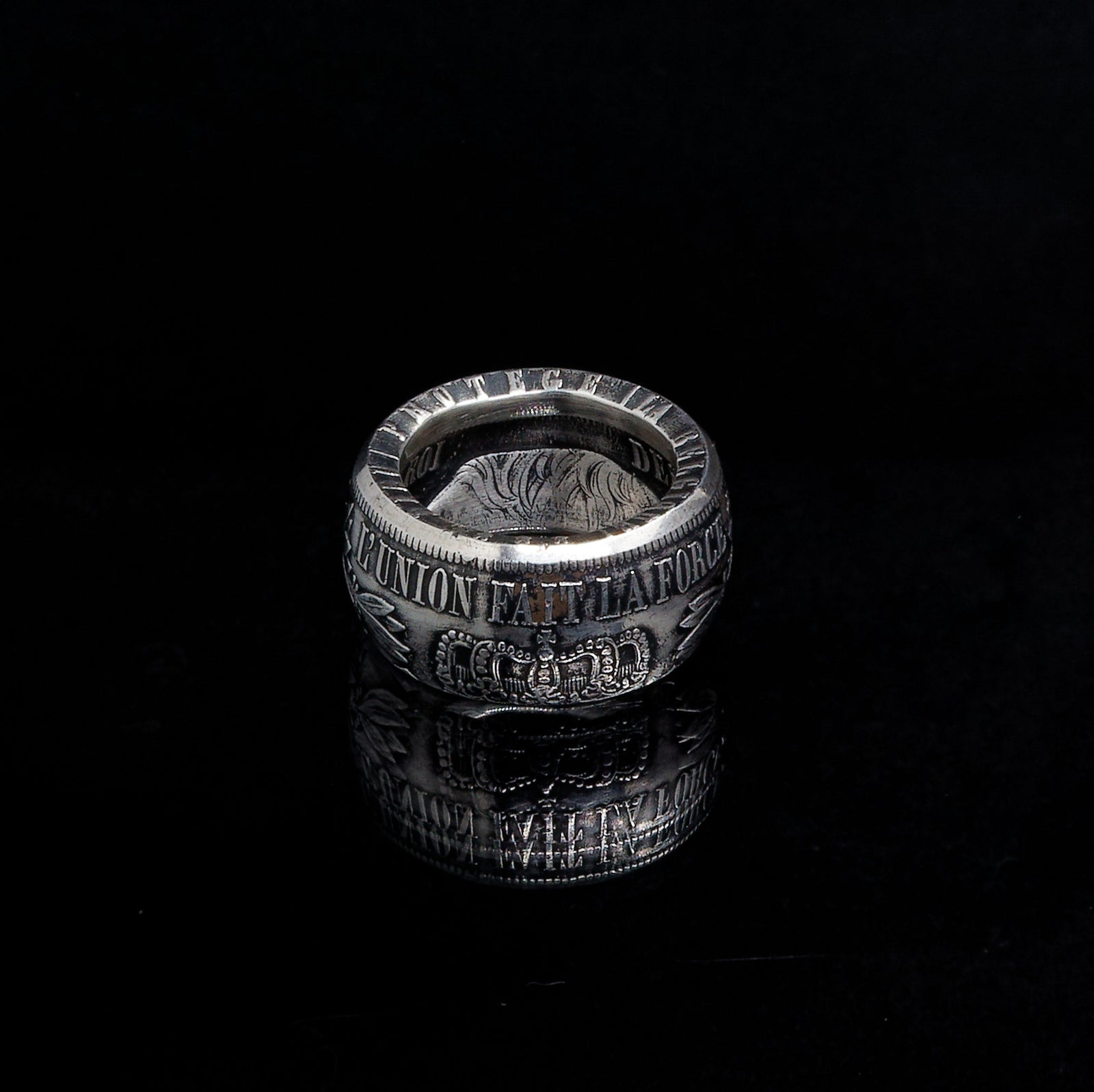 "Leopold II" silver ring - 🇧🇪