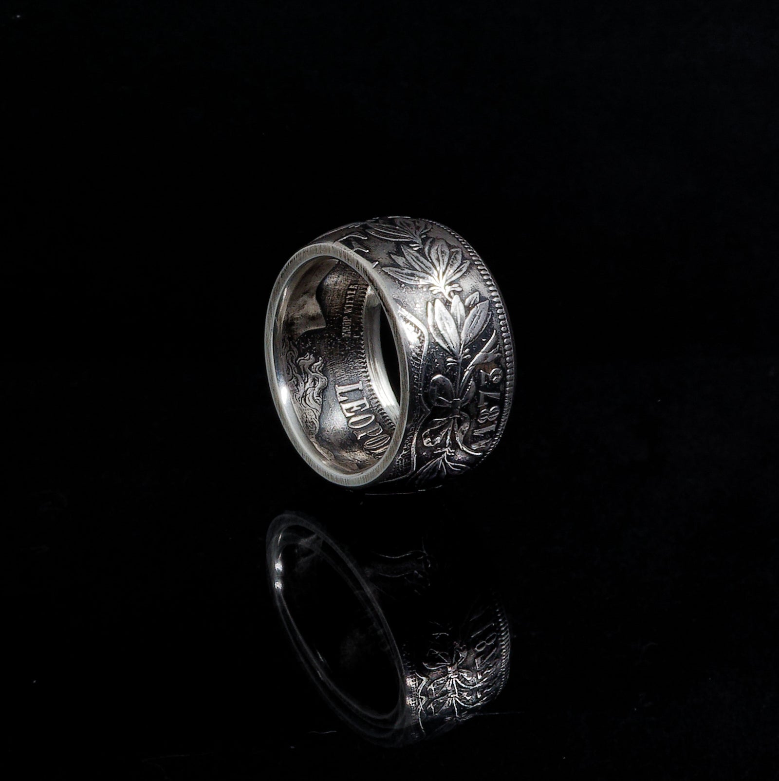 "Leopold II" silver ring - 🇧🇪